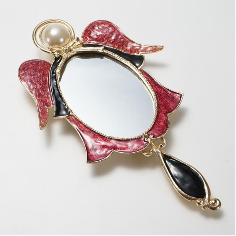 Håndværk engros nyt bærbart spejl med foldende forfængelighed gaven lille spejl med et spejl